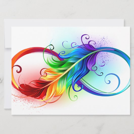 インフィニティシンボル(虹の羽根あり) セーブザデート (裏面)