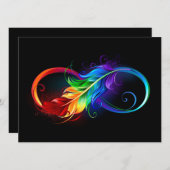 インフィニティシンボル（虹の羽根あり） セーブザデート (正面/裏面)