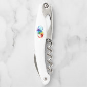 インフィニティシンボル（虹の羽根あり） ソムリエナイフ (裏面)