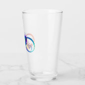 インフィニティシンボル（虹の羽根あり） タンブラーグラス (左)