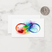 インフィニティシンボル（虹の羽根あり） ノートカード (正面/裏面インサイチュ)