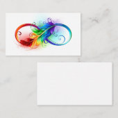 インフィニティシンボル（虹の羽根あり） ノートカード (正面/裏面)