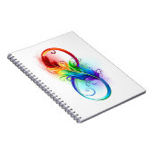 インフィニティシンボル(虹の羽根あり) ノートブック (右側)