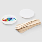 インフィニティシンボル（虹の羽根あり） ハンドファン (組立なし)