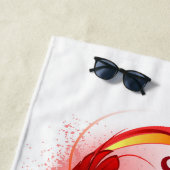 インフィニティシンボル（虹の羽根あり） ビーチタオル (インサイチュ)