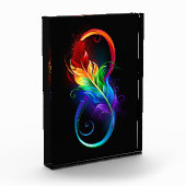 インフィニティシンボル(虹の羽根あり) フォトブロック (左)