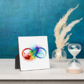 インフィニティシンボル（虹の羽根あり） フォトプラーク (インサイチュ)