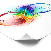 インフィニティシンボル（虹の羽根あり） フォトプリント            (角)