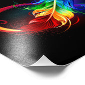 インフィニティシンボル（虹の羽根あり） フォトプリント            (角)