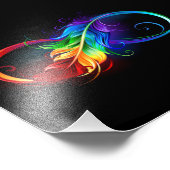 インフィニティシンボル（虹の羽根あり） フォトプリント            (角)