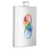 インフィニティシンボル(虹の羽根あり) フラスク (右)