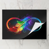 インフィニティシンボル（虹の羽根あり） ペーパーパッド (折り畳み)