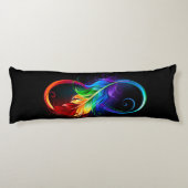 インフィニティシンボル（虹の羽根あり） ボディピロー (裏面)