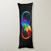 インフィニティシンボル（虹の羽根あり） ボディピロー (裏面 (縦))