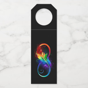 インフィニティシンボル（虹の羽根あり） ボトルネックタグ