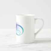 インフィニティシンボル（虹の羽根あり） ボーンチャイナマグカップ (右)