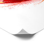 インフィニティシンボル（虹の羽根あり） ポスター (角)