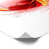 インフィニティシンボル(虹の羽根あり) ポスター (角)