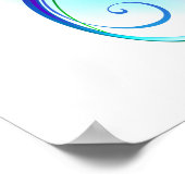 インフィニティシンボル（虹の羽根あり） ポスター (角)