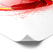 インフィニティシンボル（虹の羽根あり） ポスター (角)