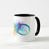 インフィニティシンボル(虹の羽根あり) マグカップ (正面右)