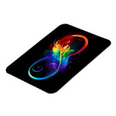 インフィニティシンボル(虹の羽根あり) マグネット (左側)