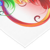 インフィニティシンボル（虹の羽根あり） ミディアムテーブルランナー (コーナー)