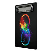 インフィニティシンボル（虹の羽根あり） ミニクリップボード (アングル2)