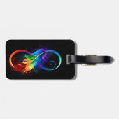 インフィニティシンボル(虹の羽根あり) ラゲッジタグ (裏面横)