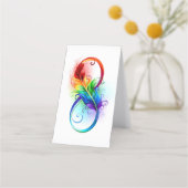 インフィニティシンボル（虹の羽根あり） 予約カード (正面)