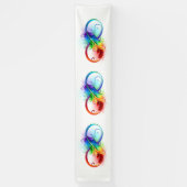 インフィニティシンボル（虹の羽根あり） 横断幕 (縦)