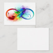 インフィニティシンボル(虹の羽根あり) 紹介カード (正面/裏面)
