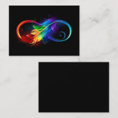 インフィニティシンボル（虹の羽根あり） 紹介カード (正面/裏面)