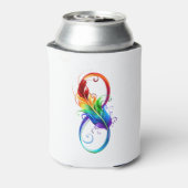 インフィニティシンボル（虹の羽根あり） 缶クーラー (缶裏面)