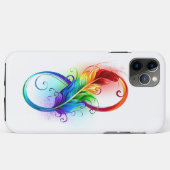 インフィニティシンボル（虹の羽根あり） Case-Mate iPhoneケース (裏面(横))