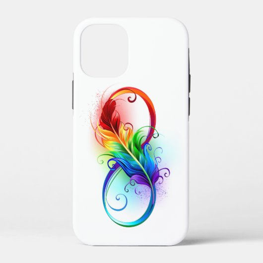 インフィニティシンボル（虹の羽根あり） Case-Mate iPhoneケース (裏面)