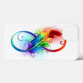 インフィニティシンボル（虹の羽根あり） Case-Mate iPhoneケース (裏面 (横))