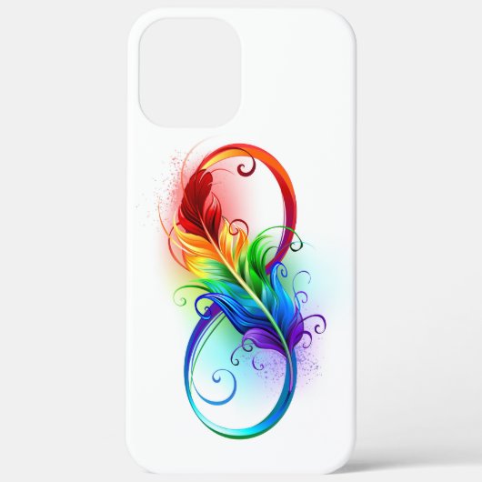 インフィニティシンボル（虹の羽根あり） Case-Mate iPhoneケース (裏面)