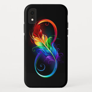 インフィニティシンボル（虹の羽根あり） iPhone XRケース