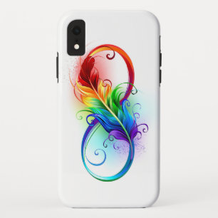インフィニティシンボル（虹の羽根あり） iPhone XRケース