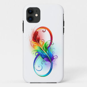 インフィニティシンボル(虹の羽根あり) iPhone 11 ケース