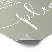 インフィニティセージ植物シンプル学ロマンチックエレガント ポスター (角)