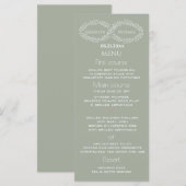 インフィニティセージ植物シンプル学ロマンチックエレガント メニュー (正面/裏面)