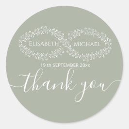 インフィニティセージ植物シンプル学ロマンチックエレガント ラウンドシール