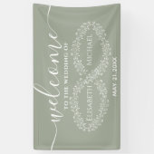 インフィニティセージ植物シンプル学ロマンチックエレガント 横断幕 (縦)