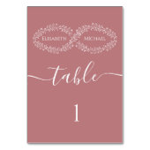 インフィニティダスティバラボタニカルロマンエレガントチック テーブルナンバー (裏面)