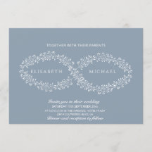 インフィニティダスティブルーボタニカルロマンチックエレガント