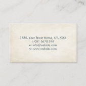 インフィニティツリーブランチカラフル離れ数 名刺 (裏面)