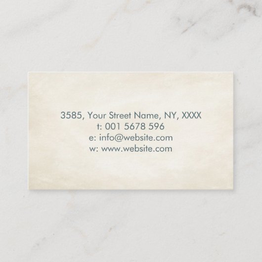 インフィニティツリーブランチカラフル離れ数 名刺 (裏面)