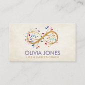 インフィニティツリーブランチカラフル離れ数 名刺 (正面)